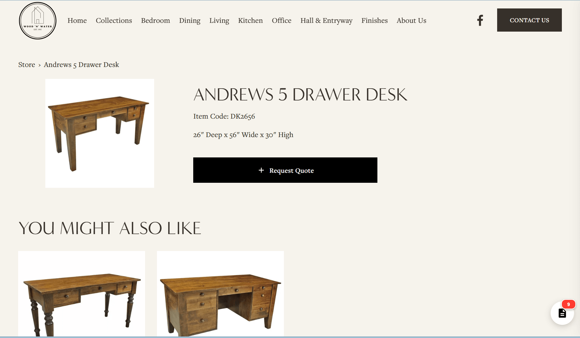 Live example – mennonitefurniture.com